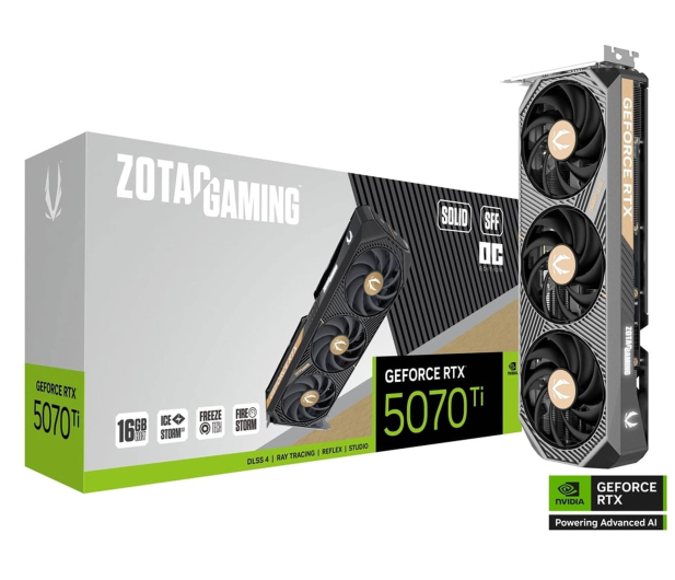 Zotac GeForce RTX 5070 Ti Solid SFF 16GB GDDR7 DLSS4 - 1327466 - zdjęcie
